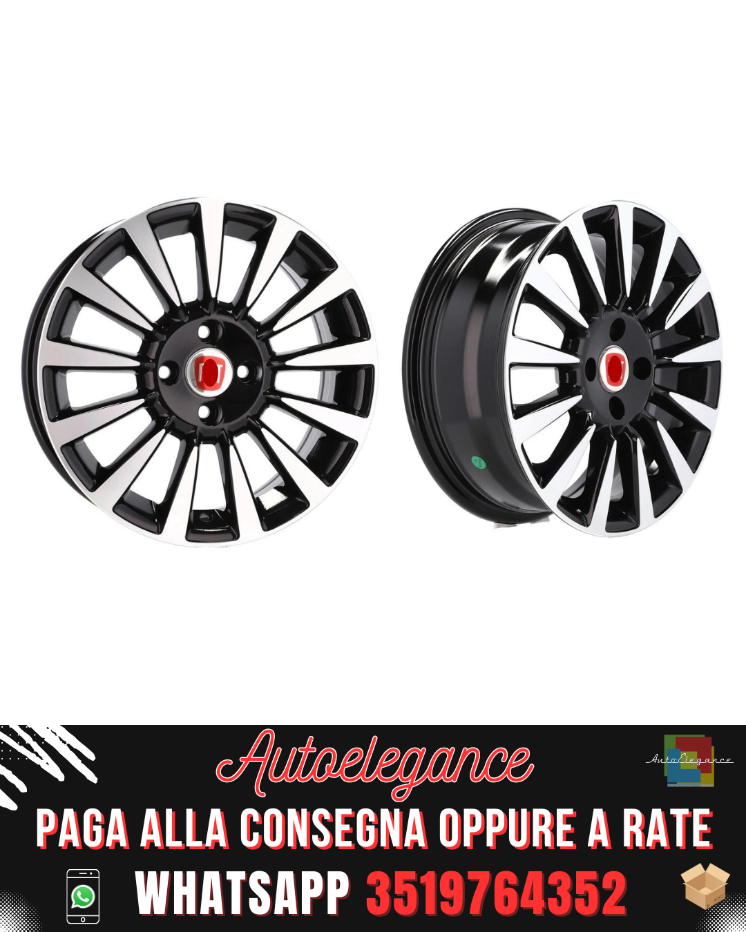 CERCHI CERCHIO IN LEGA 15 Adatto per ALFA ROMEO CITROEN FIAT OPEL