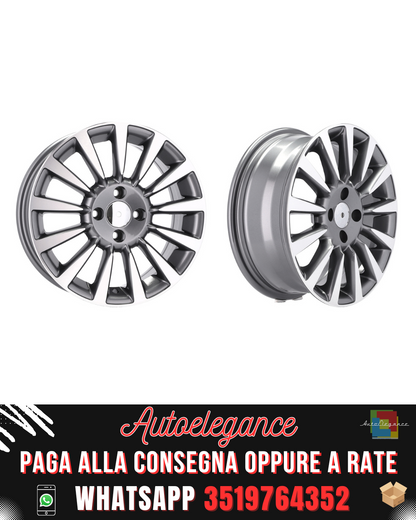 CERCHI CERCHIO IN LEGA 15" Adatto per NISSAN PEUGEOT RENAULT ROVER SEAT SKODA