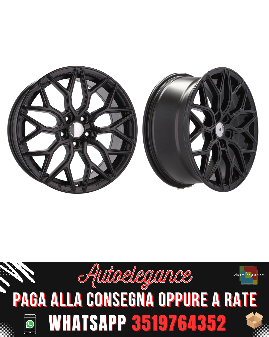 CERCHI CERCHIO IN LEGA 18" Adatto per ALFA ROMEO CITROEN DS FIAT FORD JAGUAR