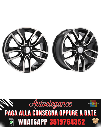 CERCHI CERCHIO IN LEGA 16" Adatto per ALFA ROMEO CITROEN FIAT FORD JAGUAR LANCIA