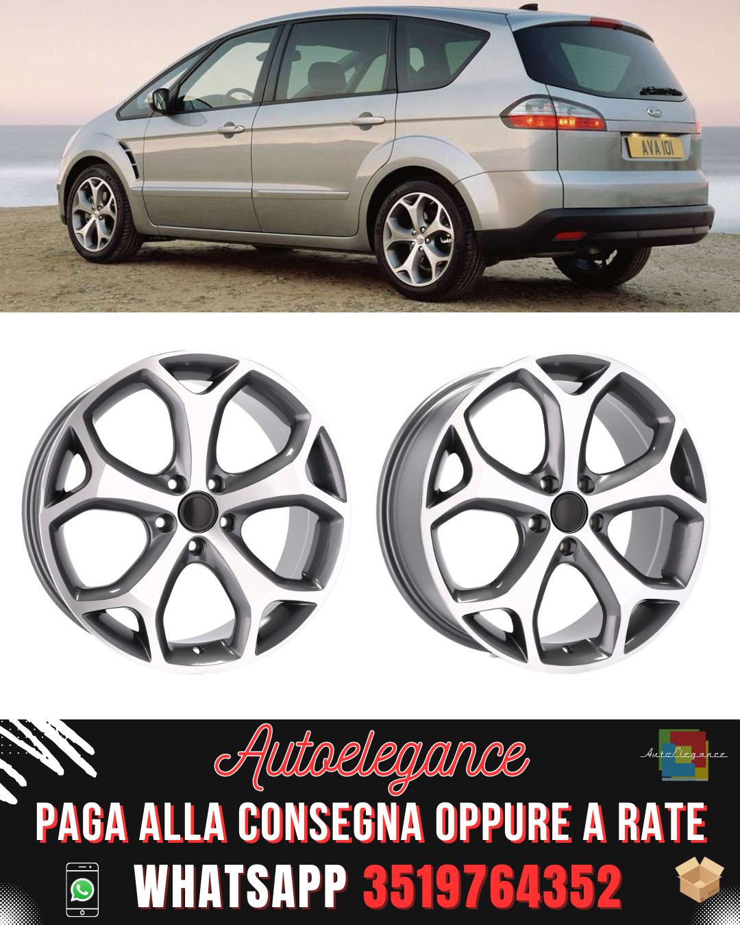 ALLOY WHEEL 17" Suitable for ALFA ROMEO FORD JAGUAR LANCIA LAND ROVER