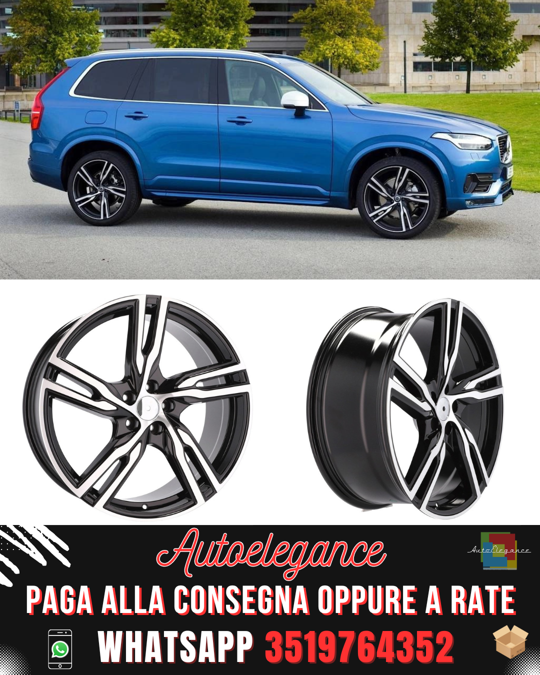 CERCHI CERCHIO IN LEGA 18" Adatto per LINCOLN RENAULT SMART VOLVO