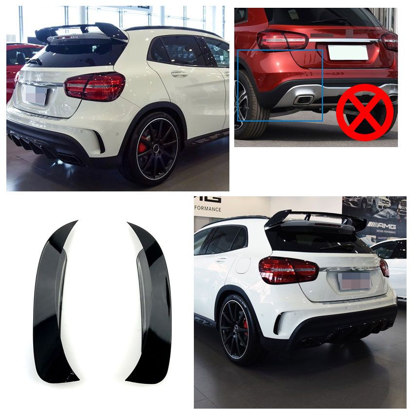 6541 ⭐FLICS AERO FLAPS NERI ADATTABILI PER MERCEDES X156 GLA⭐