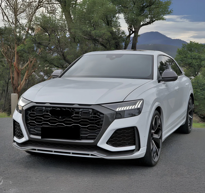 💫ART.4795 GRIGLIA SPORTIVA NERO LUCIDO PDC PER AUDI Q8 2018-2023💫