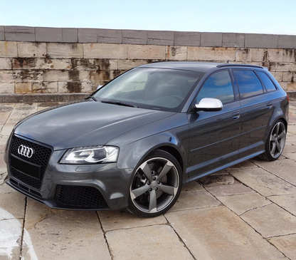 💫ART.6013 GRIGLIA SPORTIVA NERA LUCIDA PDC per AUDI A3 2008-2012💫