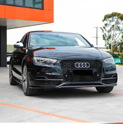 💫ART.7330 GRIGLIA SPORTIVA NERO LUCIDO PDC per AUDI A3 8V 12-16💫