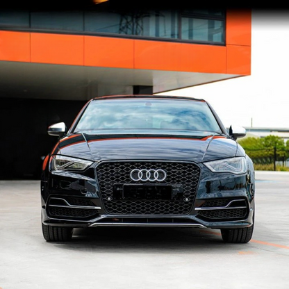 💫ART.7330 GRIGLIA SPORTIVA NERO LUCIDO PDC per AUDI A3 8V 12-16💫