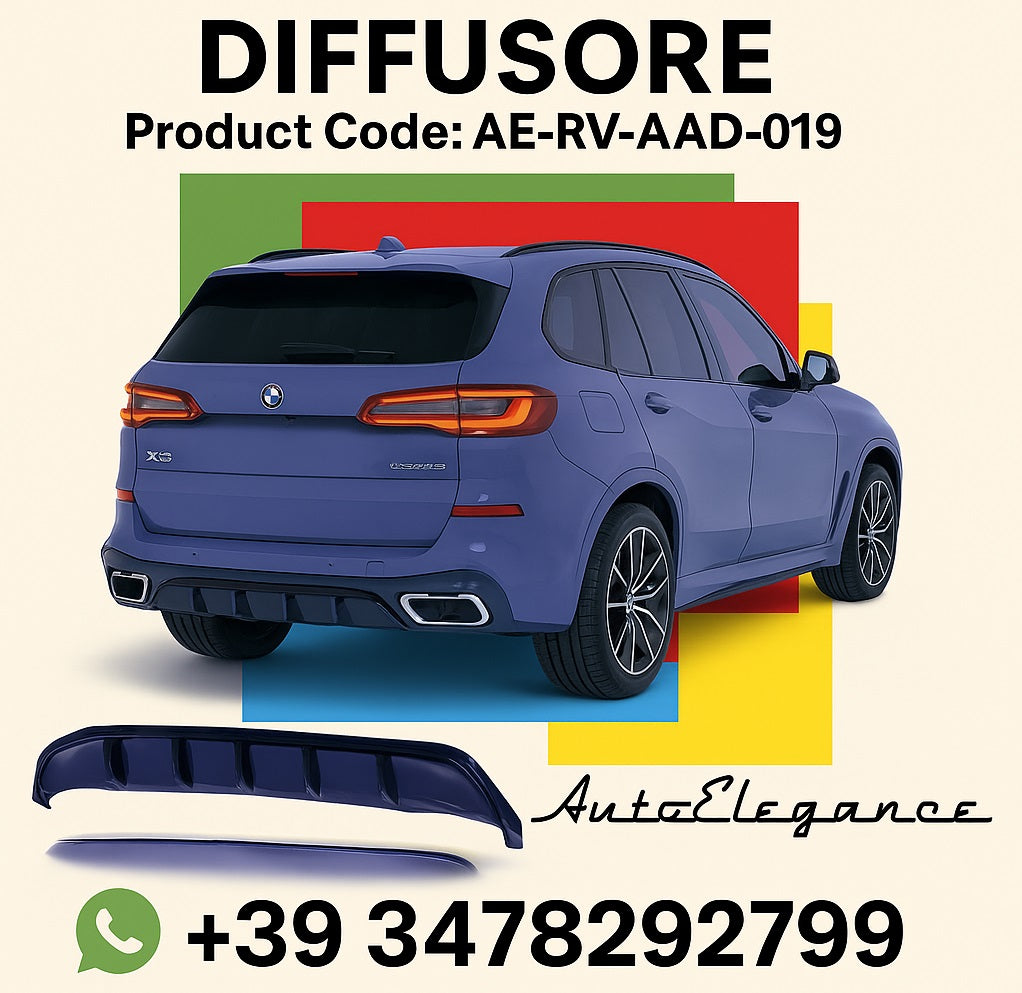 💫ART.2373 DIFFUSORE BMW X5 M-SPORT G05 2018-2023💫