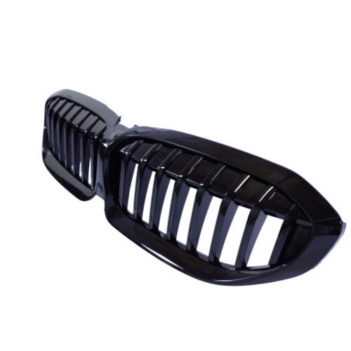 💎Griglia rene compatibile con BMW Serie 3 G20 - G21 barre singole nere lucide💎