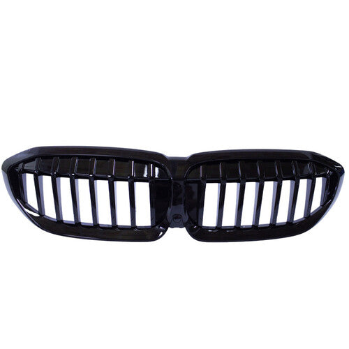 💎Griglia rene compatibile con BMW Serie 3 G20 - G21 barre singole nere lucide💎