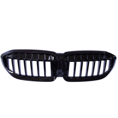 💎Griglia rene compatibile con BMW Serie 3 G20 - G21 barre singole nere lucide💎