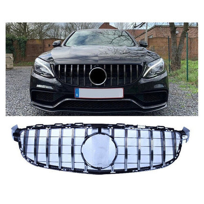 Griglia compatibile con Mercedes-Benz c 63 amg (s) w205 cromata