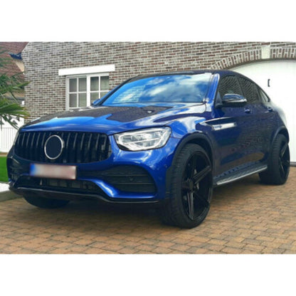 😎Griglia compatibile con Mercedes-Benz facelift GLC x254 c253 nero lucido😎