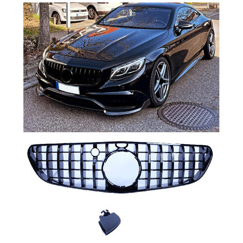 🔥Griglia compatibile con mercedes-benz s coupe 63/65 amg 2015-2017 nero c217🔥