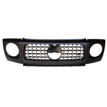 😎Griglia compatibile con Classe G W463 con copri fari cromo nero lucido😎