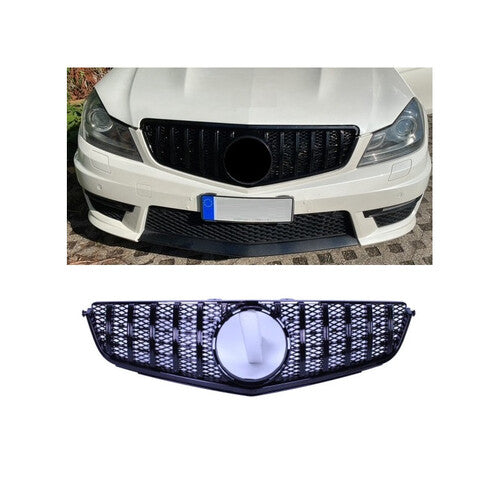 😎Griglia compatibile con Mercedes W204 C63 AMG facelift nero😎