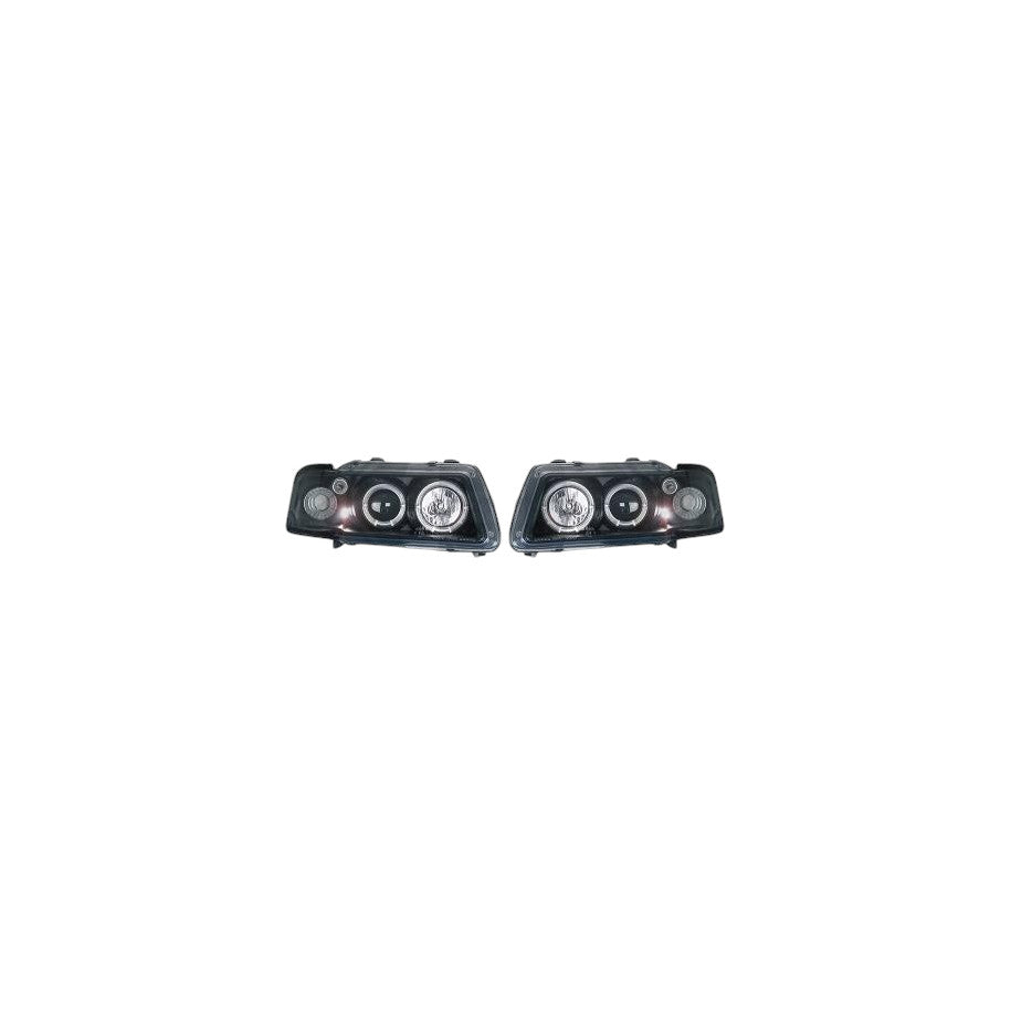 🔥SET DI FARI ANTERIORE ADATTO PER AUDI A3 96-00 VETRO TRASPARENTE/NERO🔥