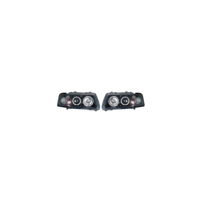 🔥SET DI FARI ANTERIORE ADATTO PER AUDI A3 96-00 VETRO TRASPARENTE/NERO🔥