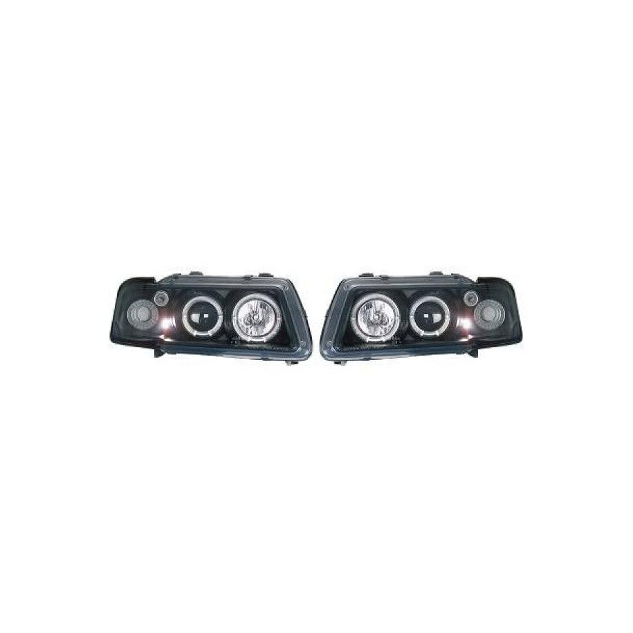 🔥SET DI FARI ANTERIORE ADATTO PER AUDI A3 96-00 VETRO TRASPARENTE/NERO🔥