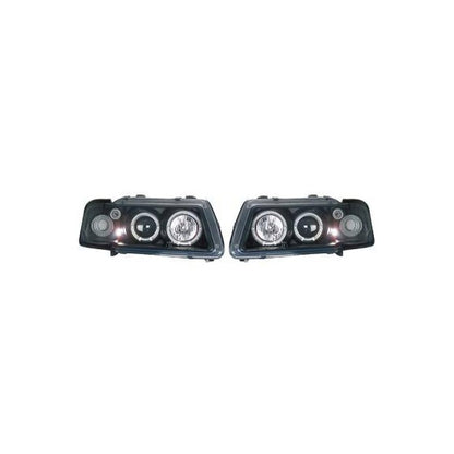 🔥SET DI FARI ANTERIORE ADATTO PER AUDI A3 96-00 VETRO TRASPARENTE/NERO🔥