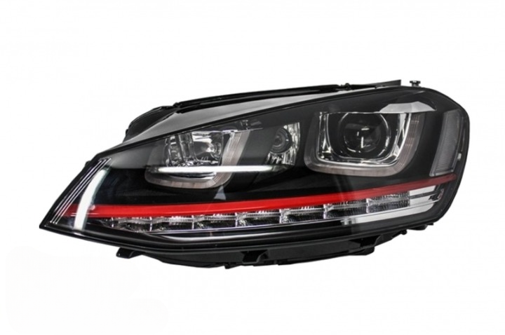 💫ART.3959 Fari Anteriori Day Light (Xenon DRL Red) Volkswagen Golf 7 💫