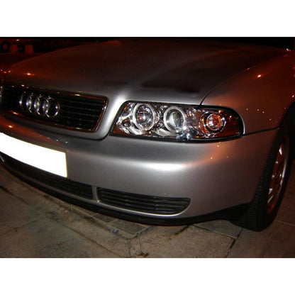 💫ART.6149 FARI ANTERIORI OCCHI D'ANGELO CROMATI per AUDI A4 11.94-12.98💫