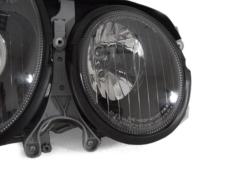 💫ART.5939 FARI ANTERIORI NERI per MERCEDES W210 Classe-E 1999-2003💫