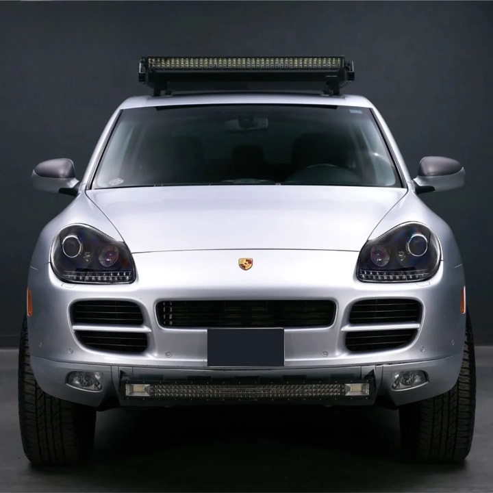 💫ART.4915 FARI ANTERIORI DAYLIGHT NERI HID PER PORSCHE CAYENNE 2002-2006💫