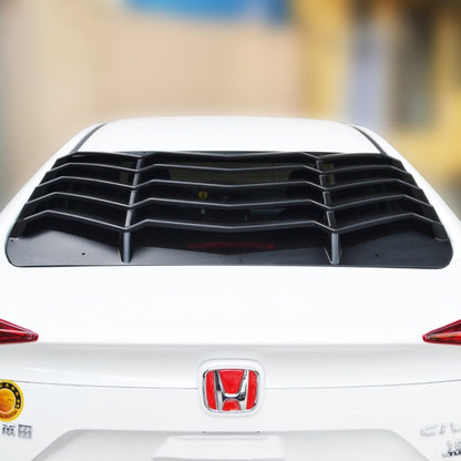 🔥2155 Honda Civic FC5 2016-2021 BERLINA Lunotto Louver NERO LUCIDO ABS🔥