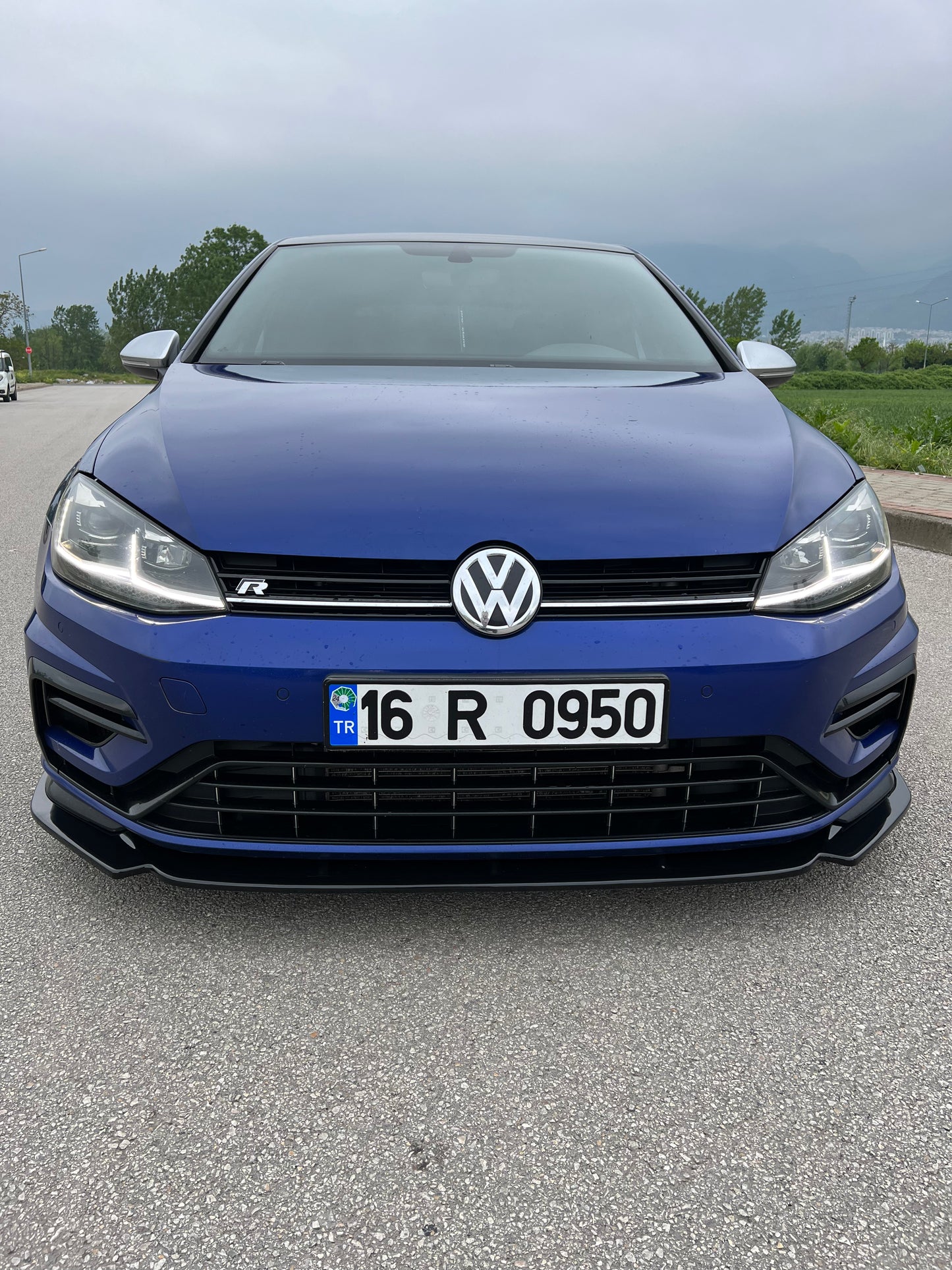 Splitter Anteriore VW VOLKSWAGEN Golf MK 7.5 R 2017-2020 Versione 3 Con ABE TÜV