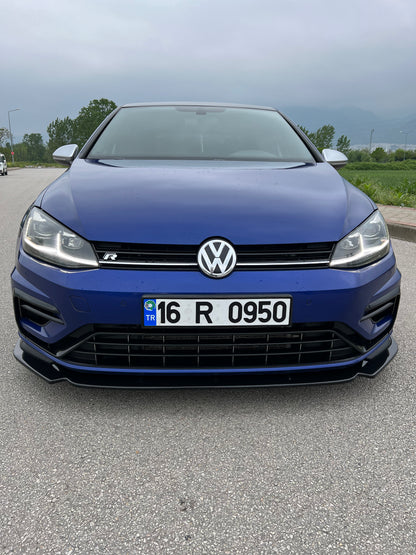 Splitter Anteriore VW VOLKSWAGEN Golf MK 7.5 R 2017-2020 Versione 3 Con ABE TÜV