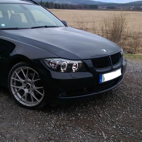 💫ART.6488 LPBMH6 FARI OCCHI D'ANGELO CCFL CHROME per BMW E90/E91 2005-2008💫