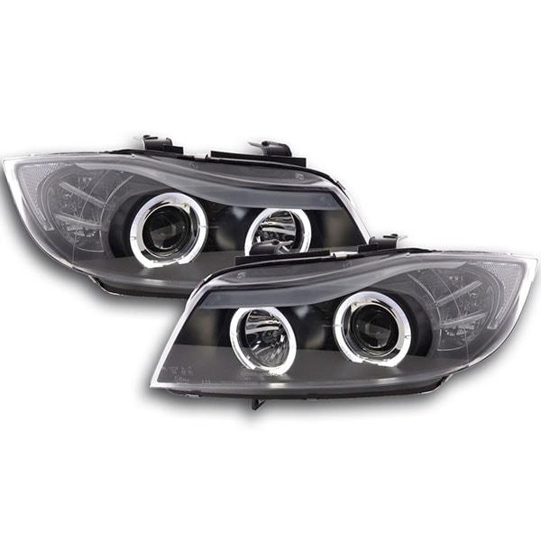 💫ART.6488 LPBMH6 FARI OCCHI D'ANGELO CCFL CHROME per BMW E90/E91 2005-2008💫