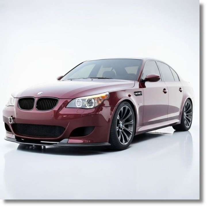💕ART.9939 SPLITTER BMW E60 2003+ SOLO PER PARAURTI M5STYLE  NERO LUCIDO 💕