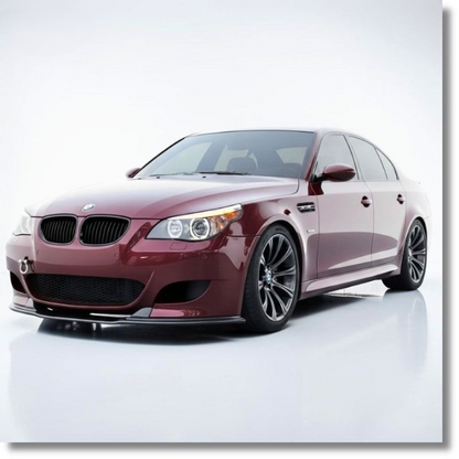 💕ART.9939 SPLITTER BMW E60 2003+ SOLO PER PARAURTI M5STYLE  NERO LUCIDO 💕