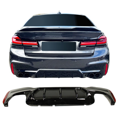 💎REAR DIFFUSER suitable for BMW 5 Series G30/G31 2017+ GLOSSY BLACK💎