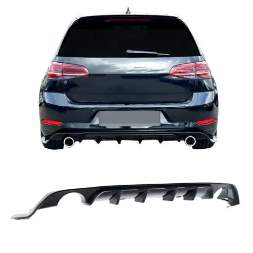 2991✨DIFFUSORE POSTERIORE LOOK SPORTIVO PER VW GOLF 7 FACELIFT (2017–2020)✨