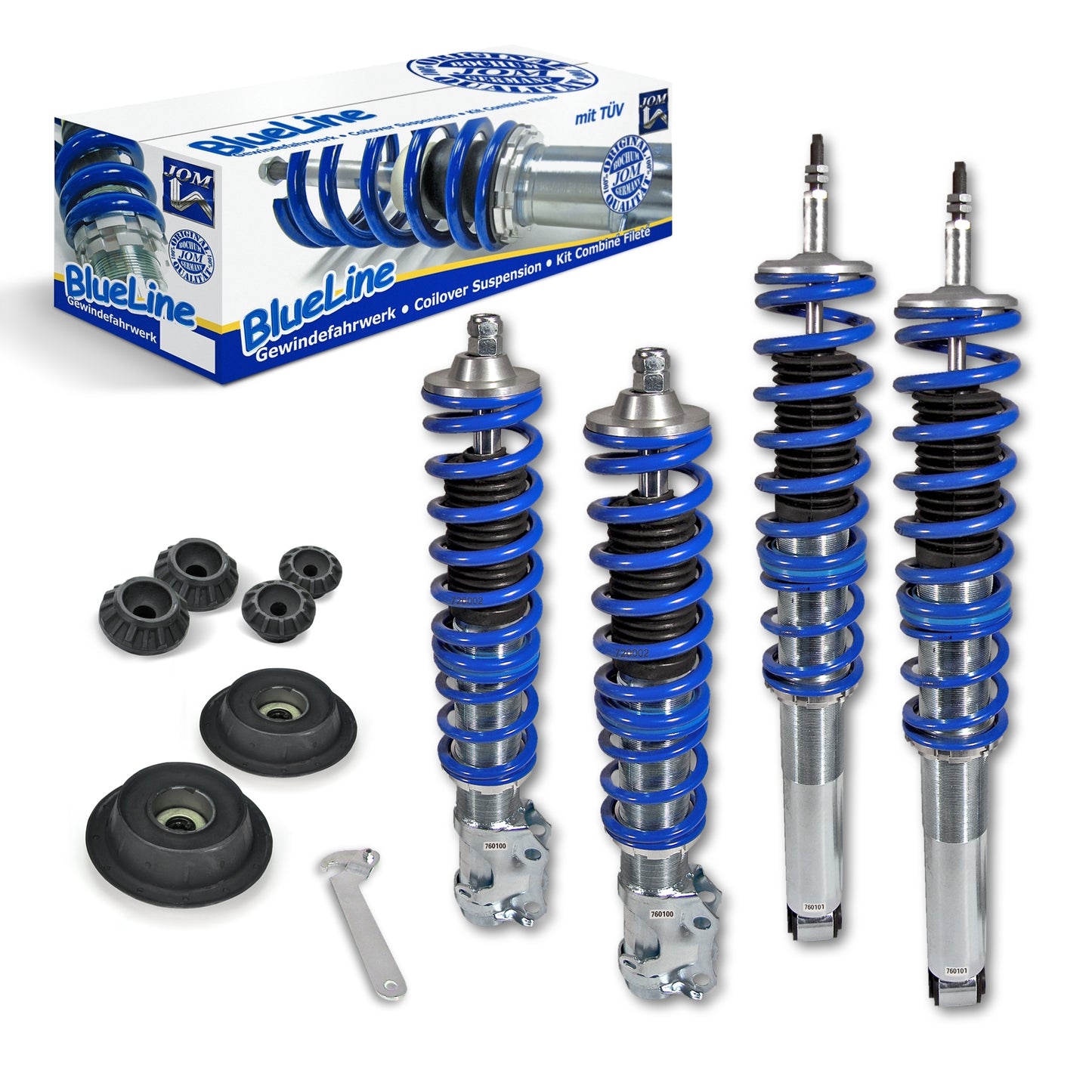 🎀Art.4269 Kit assetto sportivo BlueLine + set Domcap adatto per VW Golf 3🎀