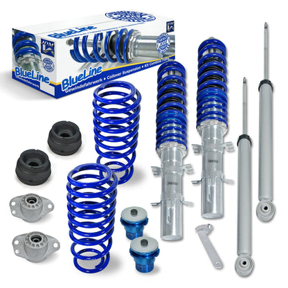 🎀Art.4274 Kit assetto sportivo BlueLine+ set Domcap adatto per Golf 4 Bora 1J🎀