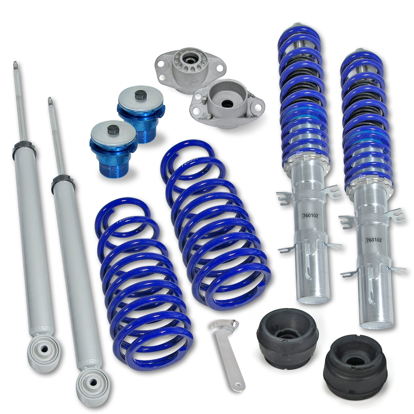 🎀Art.4274 Kit assetto sportivo BlueLine+ set Domcap adatto per Golf 4 Bora 1J🎀