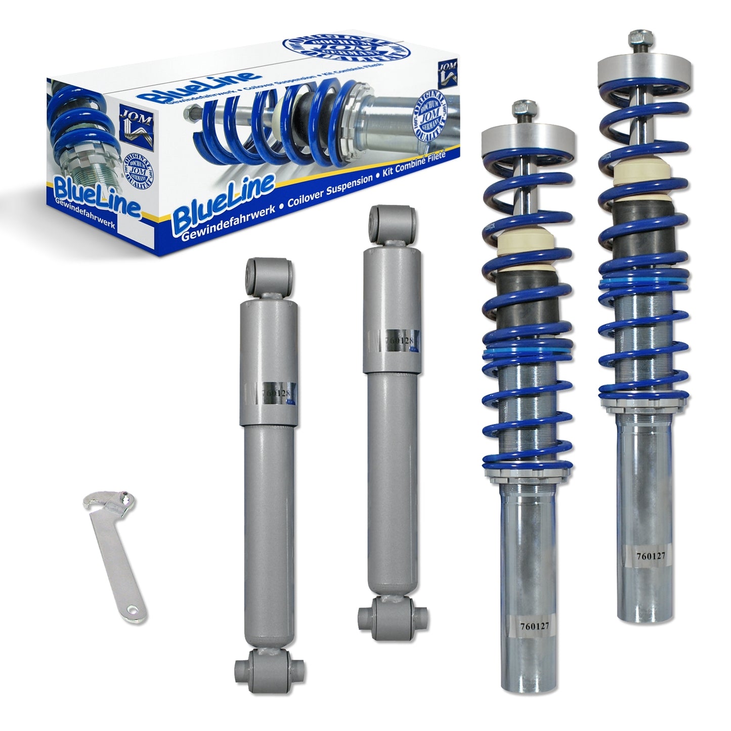 🎀Art.3811 Kit assetto sportivo  a ghiera BlueLine adatto per Peugeot 206 🎀