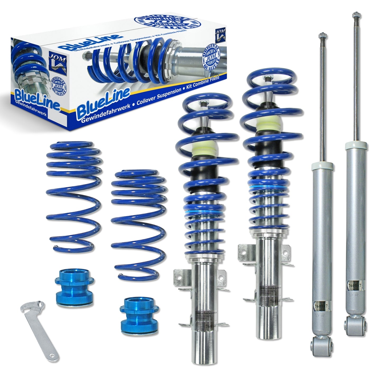 🎀Art.3942 Kit assetto sportivo a ghiera BlueLine adatto per VW Polo 9N, 9N2🎀