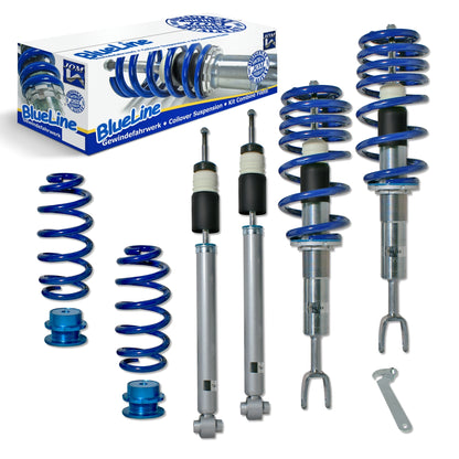 🎀Art.3326 Kit coilover sportivo BlueLine adatto per Audi A4  B7 (8e) 🎀