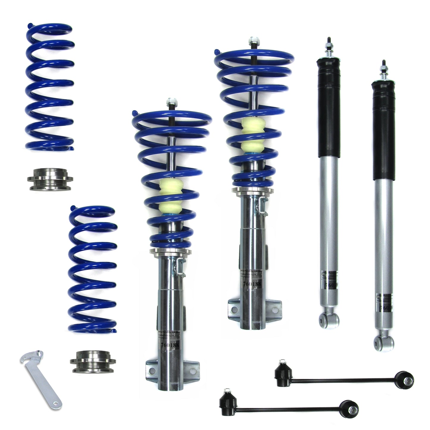 🎀Art.3723 Kit coilover  con collegamenti di caduta adatto per C- Klasse W203🎀