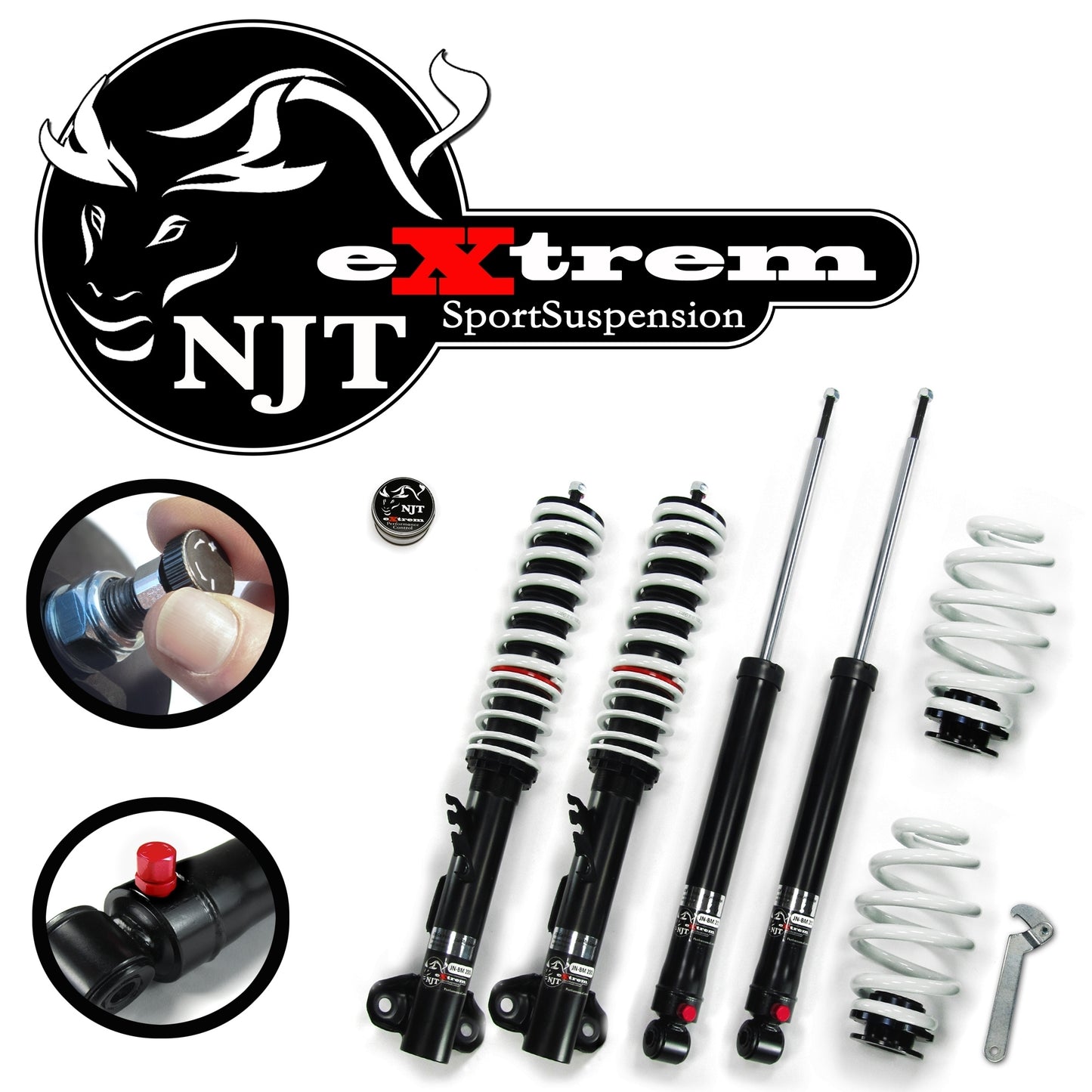 🎀Art.4328 Kit asseto sportivo NJT extrem adatto per BMW E36 4 e 6 (92-00) 🎀