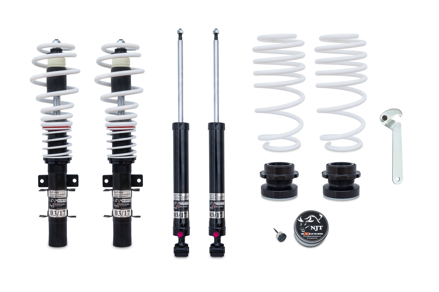 🎀Art.4384 Kit assetto sportivo NJT eXtrem adatto per VW Polo tipo 6R 🎀