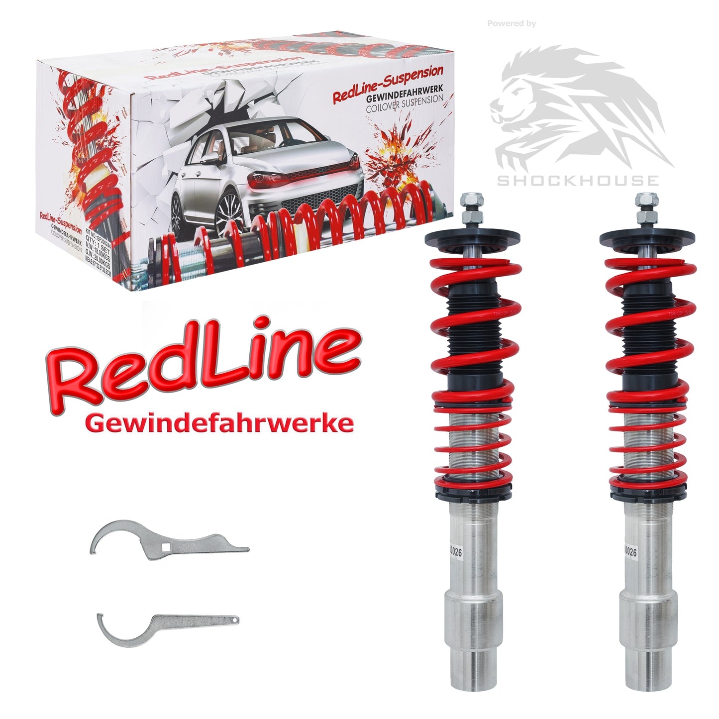 🎀Art.4152 Redline Coilover sportivo Kit adatto per BMW E39 Touring 520i🎀