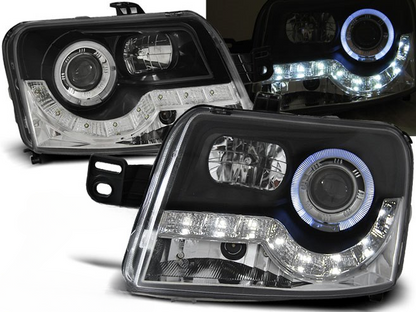 💕ART.8329 FARI ANTERIORI FIAT PANDA 2003-2012 LED NERI💕