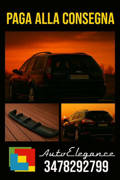 ✌️😎Diffusore Posteriore Adatto per Ford Mondeo MK4 Kombi 2007-2010 Nero😎✌️