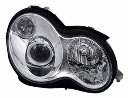 Set of headlights suitable for Mercedes W203 chrome 